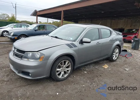 2012 Dodge Avenger R/T из США, поврежденный, VIN 1C3CDZBG3CN115588
